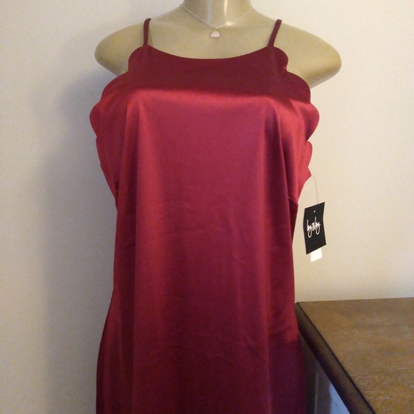 By & By cocktail mini dress in hoco solid knit satin in XL new with tags. - Picture 2 of 10